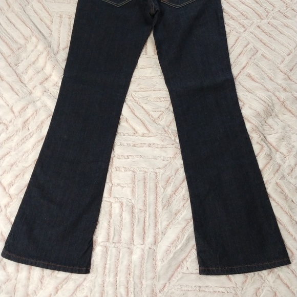 Anchor Blue Junior's Size 9 Regular Lilac Flap Pockets Dark Blue Bootcut Jeans - Picture 3 of 14